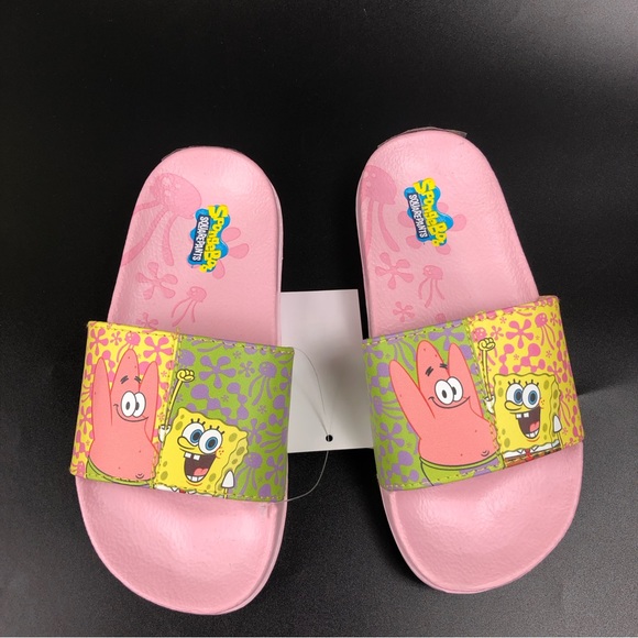 SpongeBob SquarePants and Patrick Comfort Casual Slide Sandals Size 13 - Picture 4 of 9